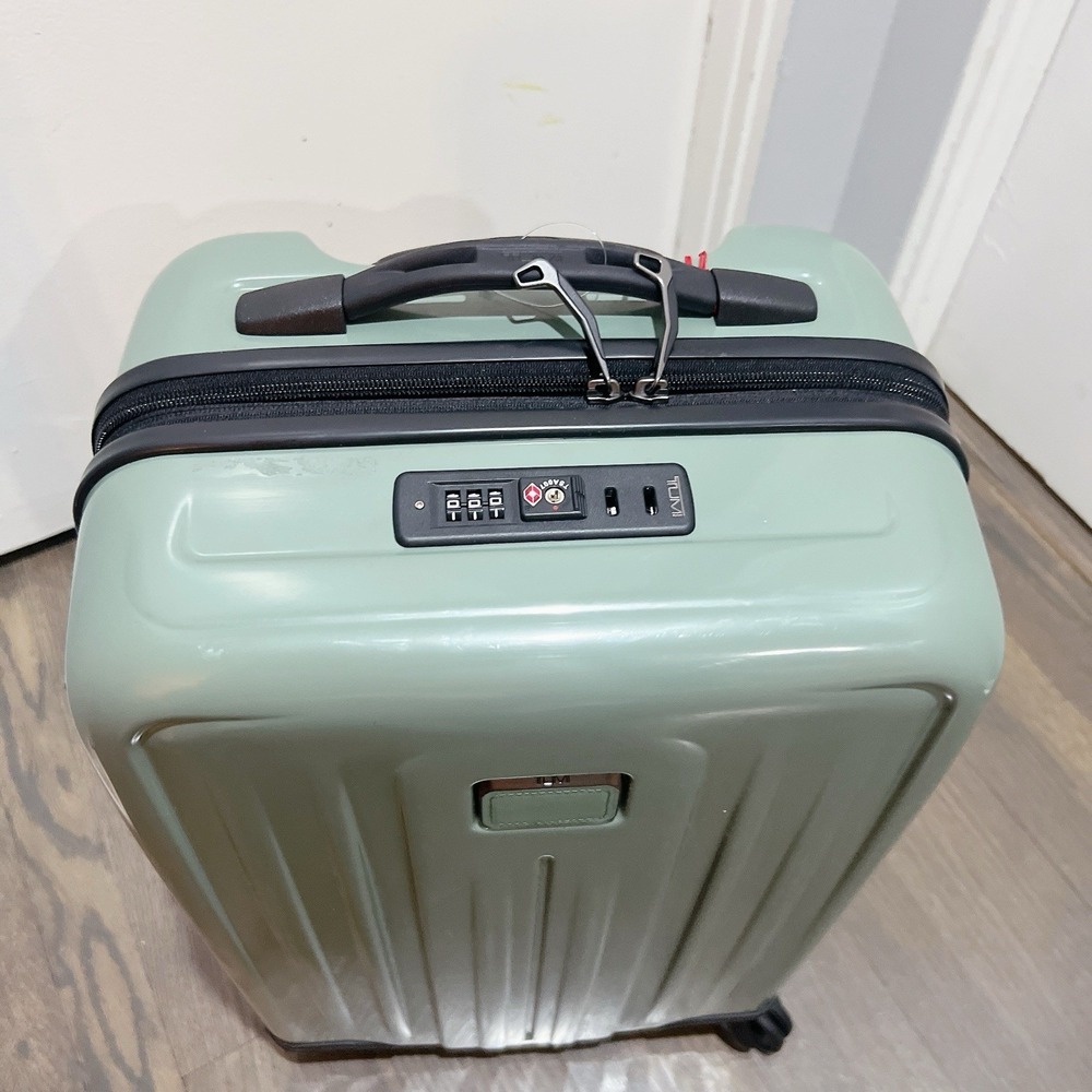 NEW Tumi V4 INTERNATIONAL Expandable 4 Wheel Carry On Suit Case - SAGE GREEN - Picture 9 of 13